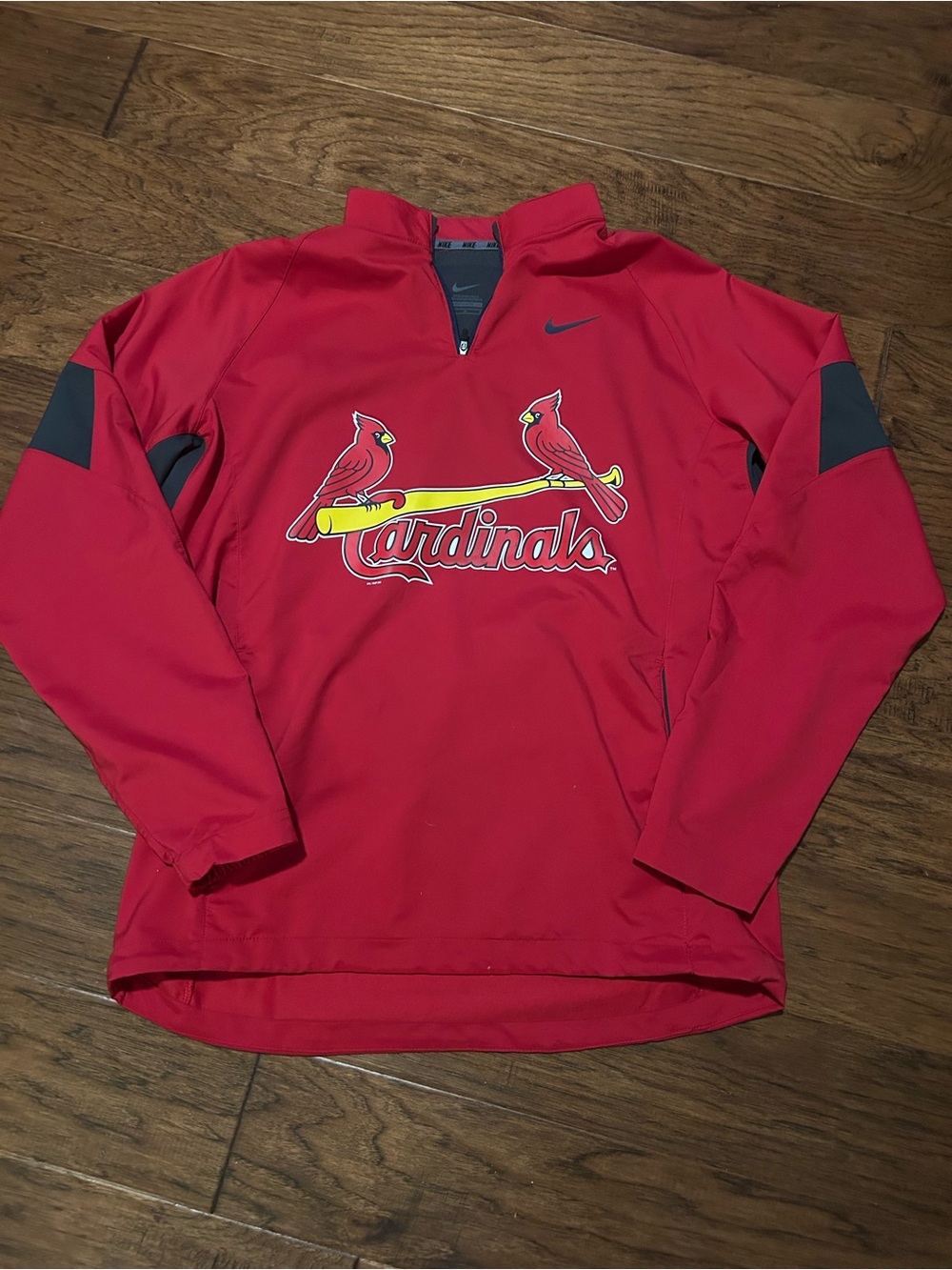Nike Red St. Louis Cardinals Quarter-Zip Pullover